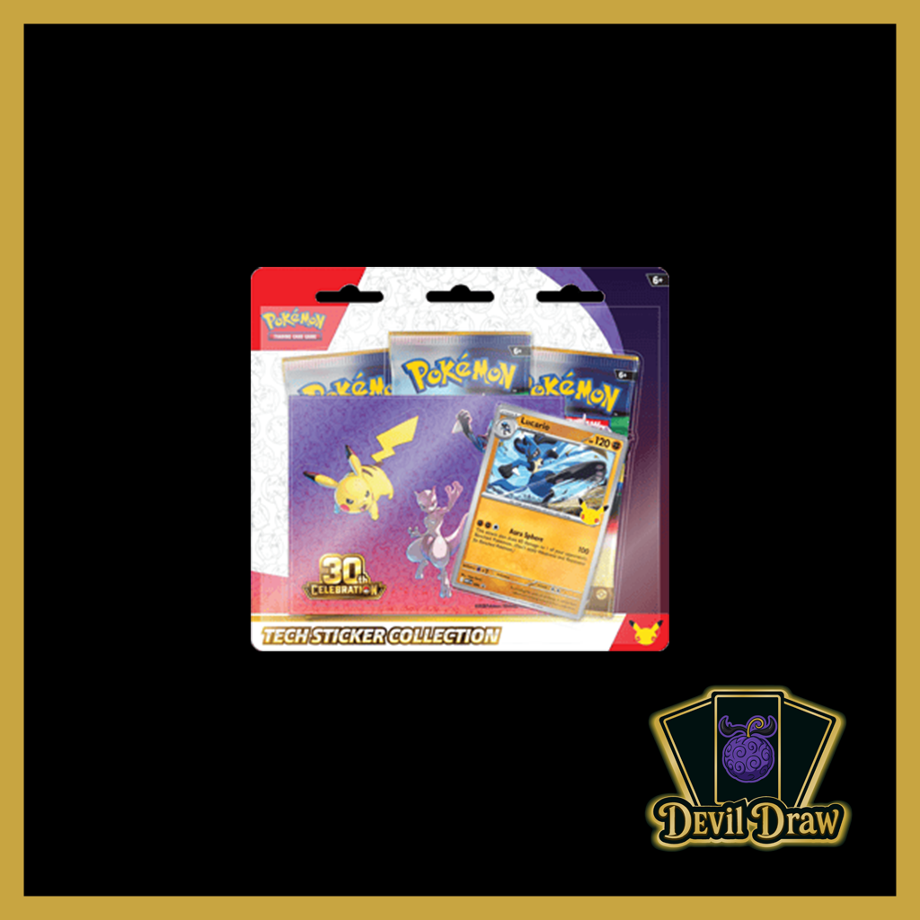 Pokémon 30 Jahre 3er Tech Sticker Lucario (Deutsch)