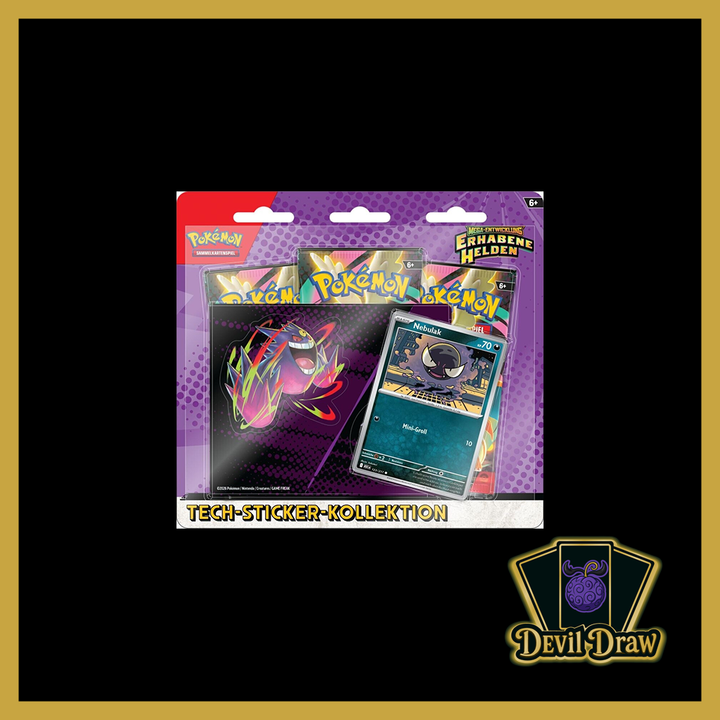 Pokémon Erhabene Helden Tech Sticker (Deutsch)