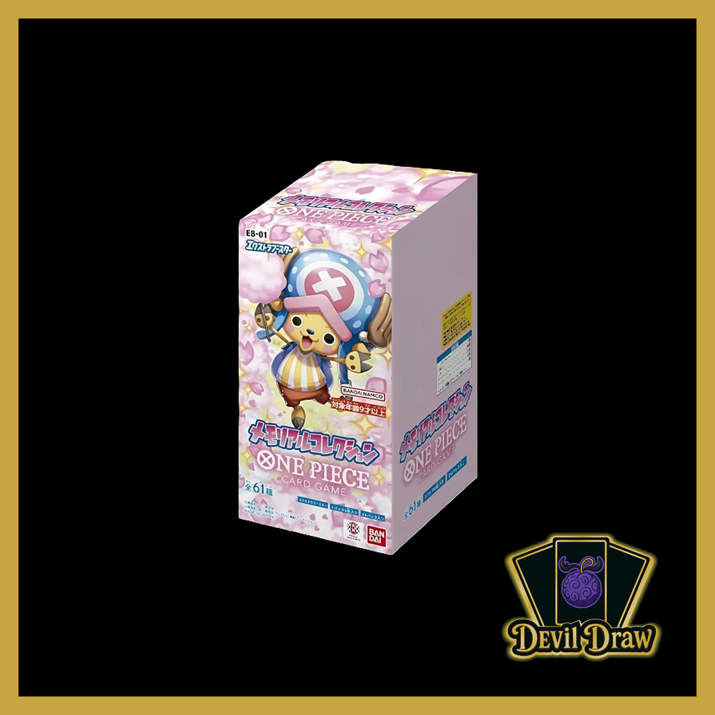 One Piece EB-01 Memorial Collection Extra Booster Box neu und originalverschweißt mit 24 Packs
