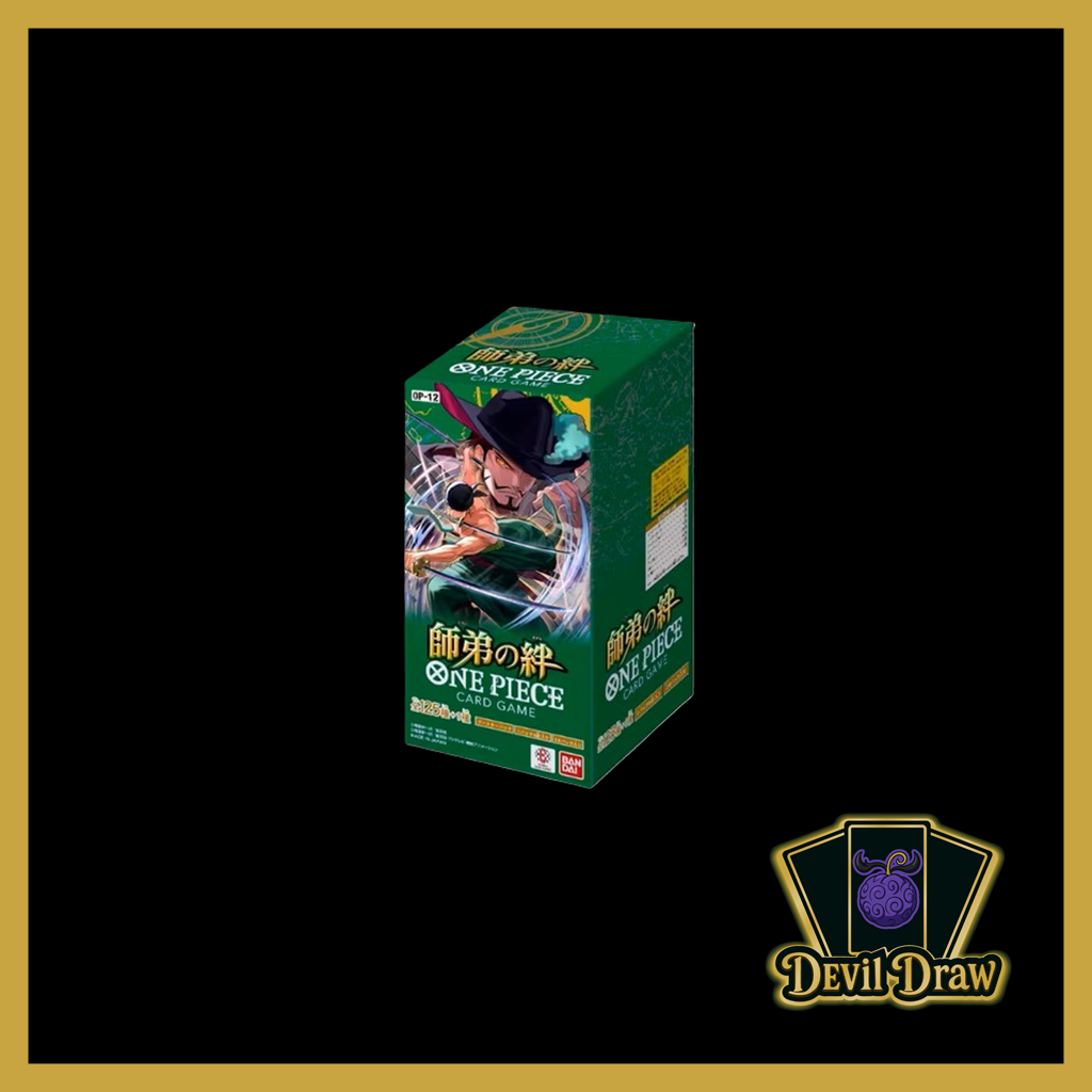 Wähle zwischen Booster, Display (24x) oder Case (12 Displays)
Set: OP12 – Legacy of the Master
Sprache: Japanisch
Original von Bandai Japan
⚠️ Kein Widerruf bei Öffnung im Livestream (siehe Widerrufsrecht)
📦 Inhalt & Raritäten:
24 Boosterpacks pro Display
6 Karten pro Booster
Insgesamt 127 Karten-Typen
⭐ Raritäten-Verteilung:
6x Leader
45x Common
30x Uncommon
26x Rare
20x Super Rare
2x Secret Rare
6x Special Card
1x Treasure Rare
1x DON!! Card