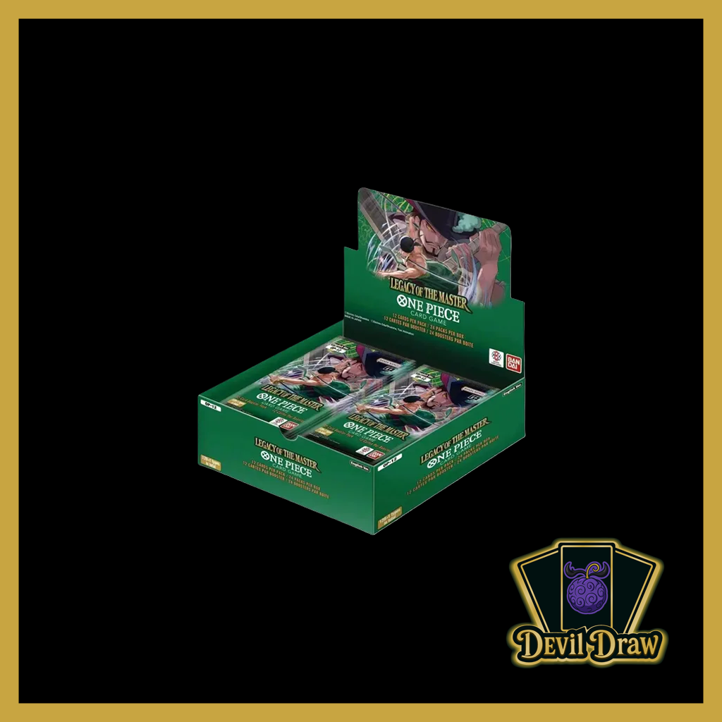 Erleben Sie die aufregende Zukunft von One Piece mit dem exklusiven Set Legacy of the Master
Dieses besondere Set markiert einen bedeutenden Meilenstein in der One Piece-Saga und bietet Fans die Möglichkeit, sich an den ikonischen Momenten und Charakteren der Serie zu erfreuen
Inhalt: 1 Display mit 24 Booster Packs
Booster Pack Inhalt: 12 Karten pro Booster