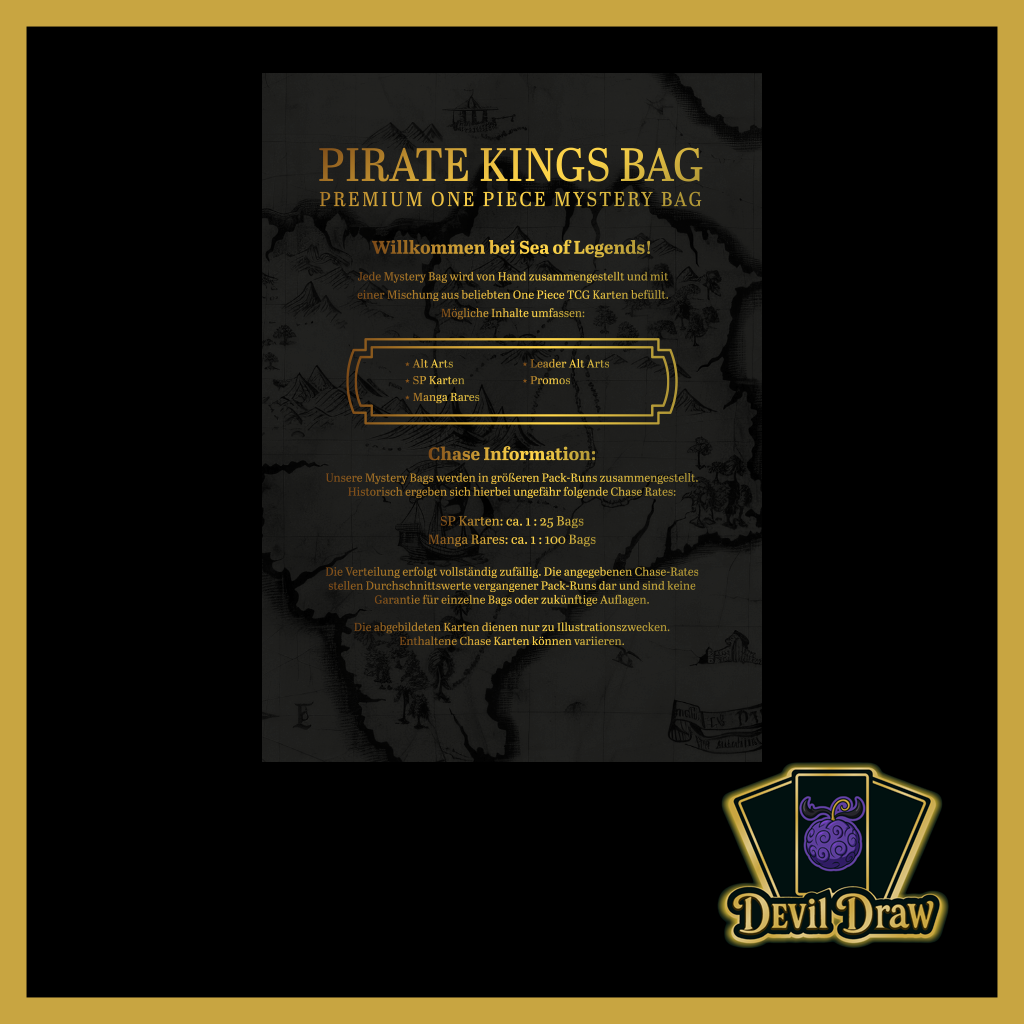 10x Pirate Kings Bag – Premium One Piece Mystery Bag