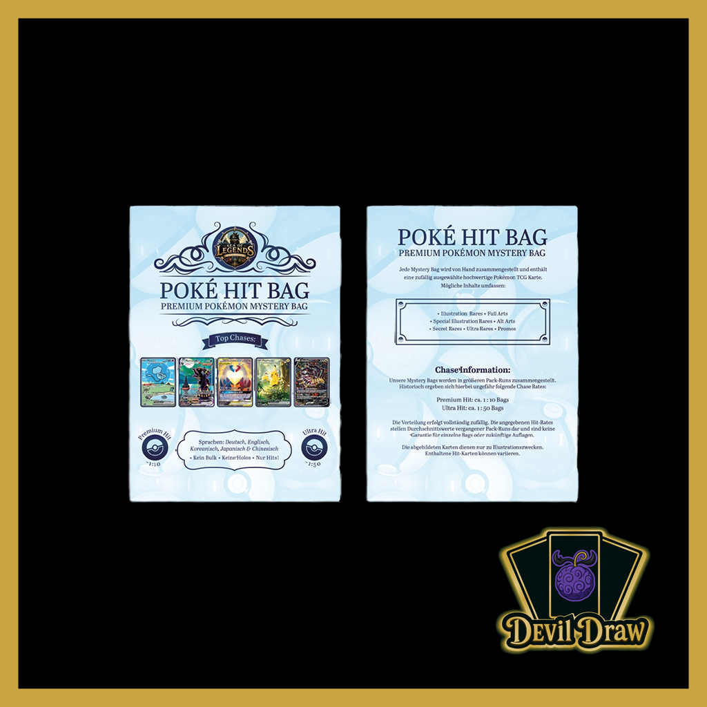 Poké Hit Bag – Premium Pokémon Mystery Bag | Garantierter TCG Hit