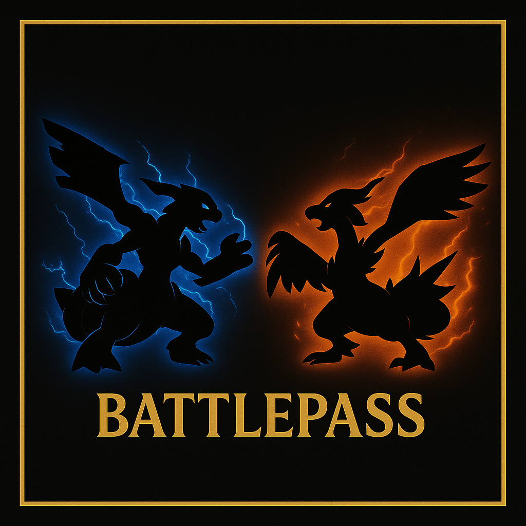 Pokémon Battle Pass Schwarze Blitze und Weiße Flammen