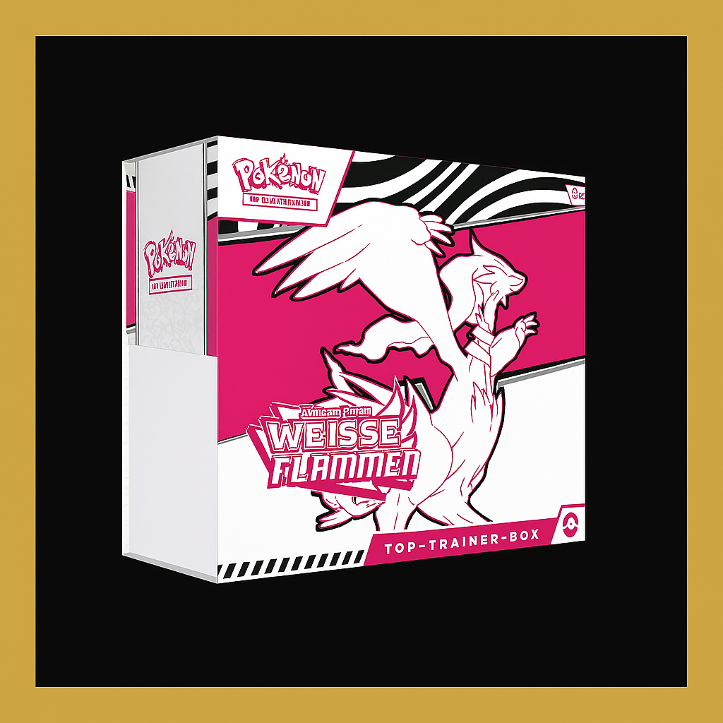 Pokemon Karmesin & Purpur – Weiße Flammen Top Trainer Box (Deutsch)