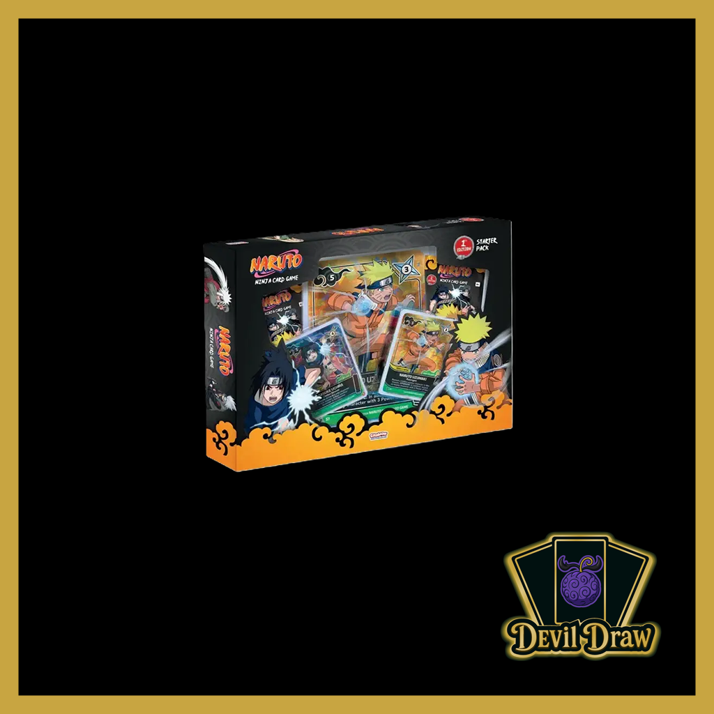 Die Naruto Mythos Special Box – Naruto & Sasuke ist der perfekte Einstieg in das neue, offiziell lizenzierte Naruto Mythos Trading Card Game. Erlebe strategischen Deckbau, ikonische Ninja-Charaktere und tiefgehende Missionen im Universum von Konoha (Hidden Leaf Village).