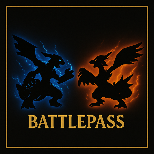 Pokémon Battle Pass Schwarze Blitze und Weiße Flammen